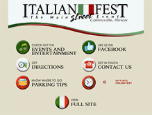Tablet Screenshot of italianfest.net